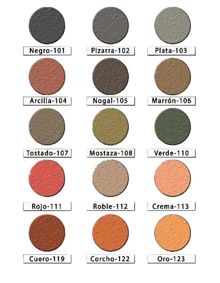 Paleta de colores Pavitrif